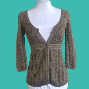 Cute fall empire waisted babydoll sweater - vintage Abercrombie & Fitch